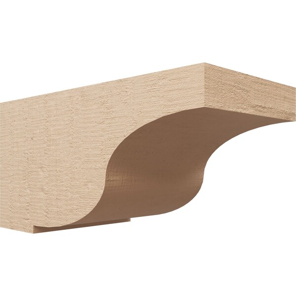 Ekena Millwork 10"W x 20"D x 10"H Wide Van Buren Rough Cedar Woodgrain TimberThane Corbel, Primed Tan CORUR10X20X10VANRCPR - main
